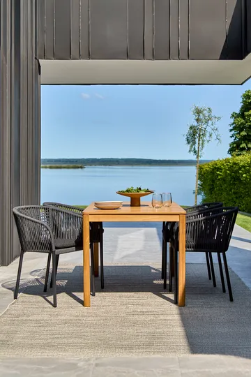 Delia καρέκλα με μπράτσα - Μάυρο - Brafab