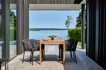 Delia καρέκλα με μπράτσα - Μάυρο - Brafab