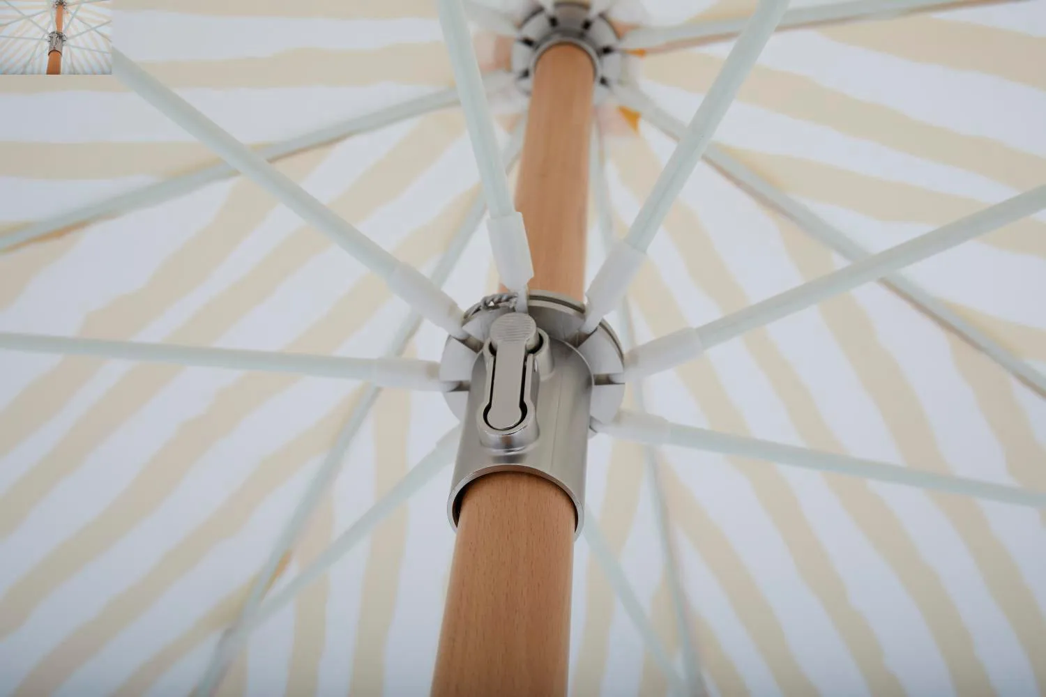 Gatsby ομπρέλα, Yellow stripe, Ø185 cm Brafab