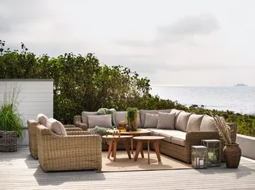 Glendon τριθέσιος καναπές - Dark Brown-soft moose - Brafab