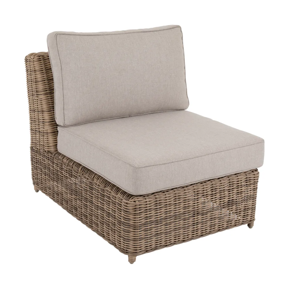 Glendon αρθρωτή μονάδα καναπέ, Rustic-beige, μεσαίο τμήμα Brafab