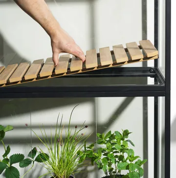 Grower Greens ντουλάπι φυτών - Μάυρο, 81x137 cm - Brafab