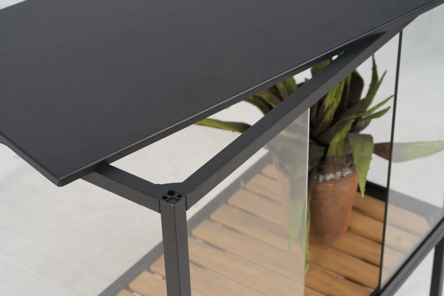 Grower Greens ντουλάπι φυτών, Μάυρο, 81x82 cm Brafab