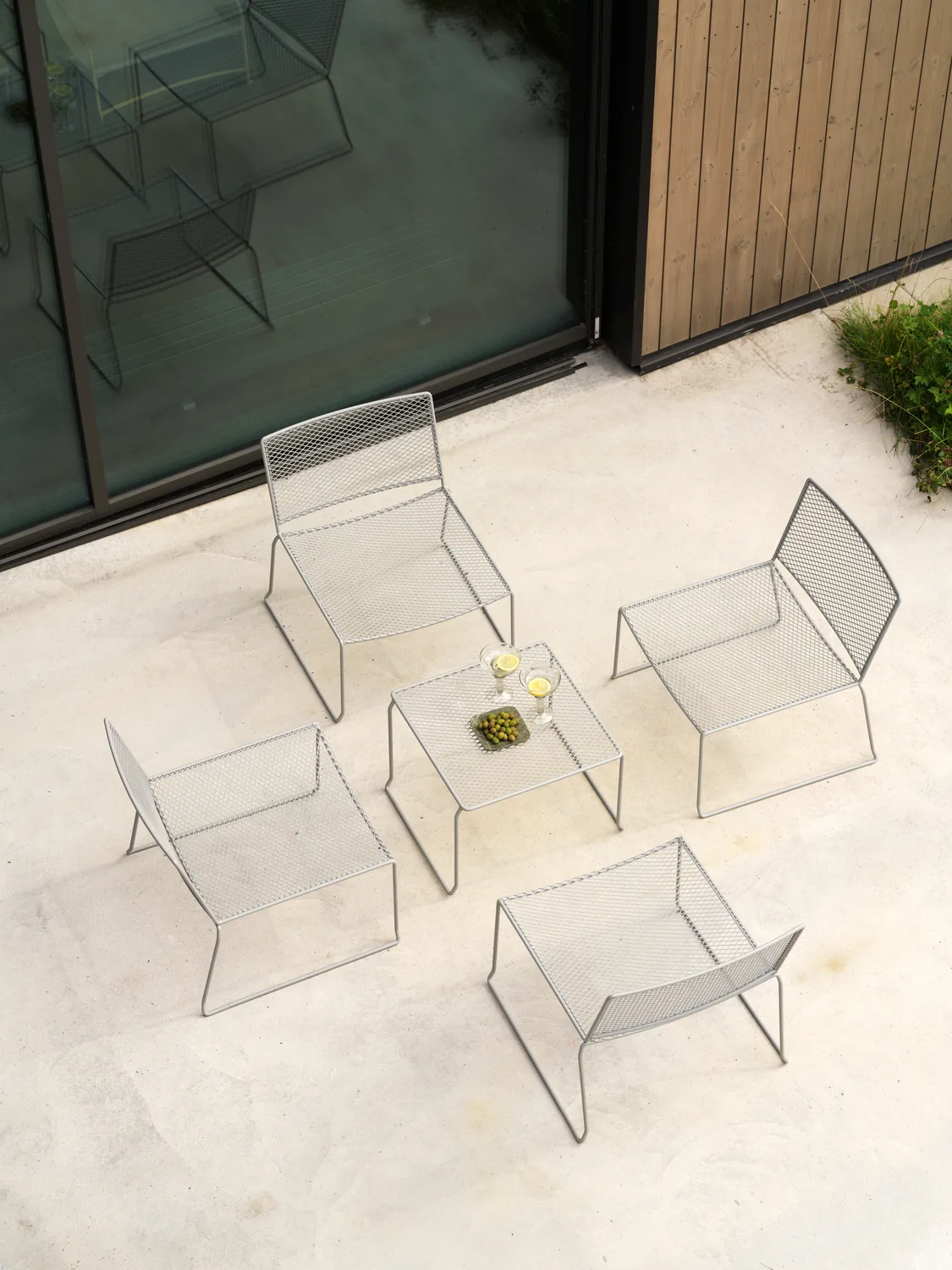 Haru πλαϊνό τραπέζι 54x54 εκ., Slate grey, 54x54 cm Brafab