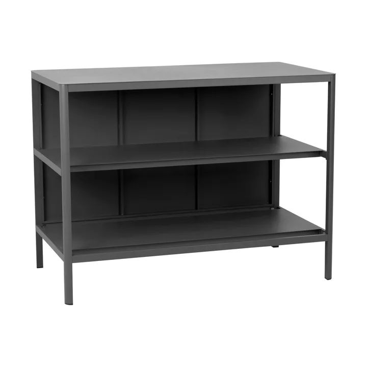 Πάγκος εξωτερικής κουζίνας Kelia με ράφια - Antracit, 121x91x64 cm - Brafab