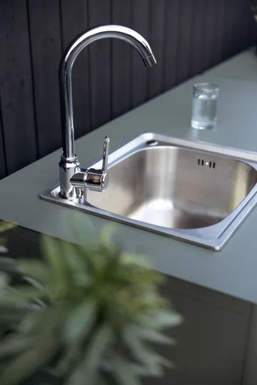 Kelia υπαίθρια κουζίνα ντουλάπι πάγκου με νεροχύτη - Nordic green, 121x90x64 - Brafab