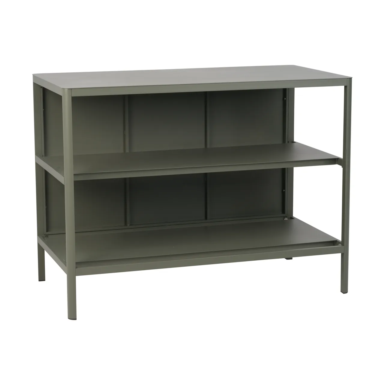 Πάγκος εξωτερικής κουζίνας Kelia με ράφια, Nordic green, 121x91x64 cm Brafab