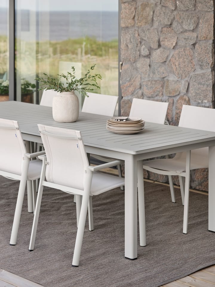 Lomma επεκτάσιμο τραπέζι φαγητού, Light grey 194-312 cm Brafab
