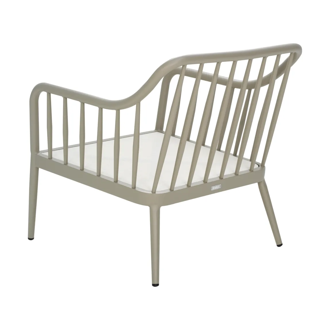 Καρέκλα lounge Coleville, Khaki-burlap beige Brafab