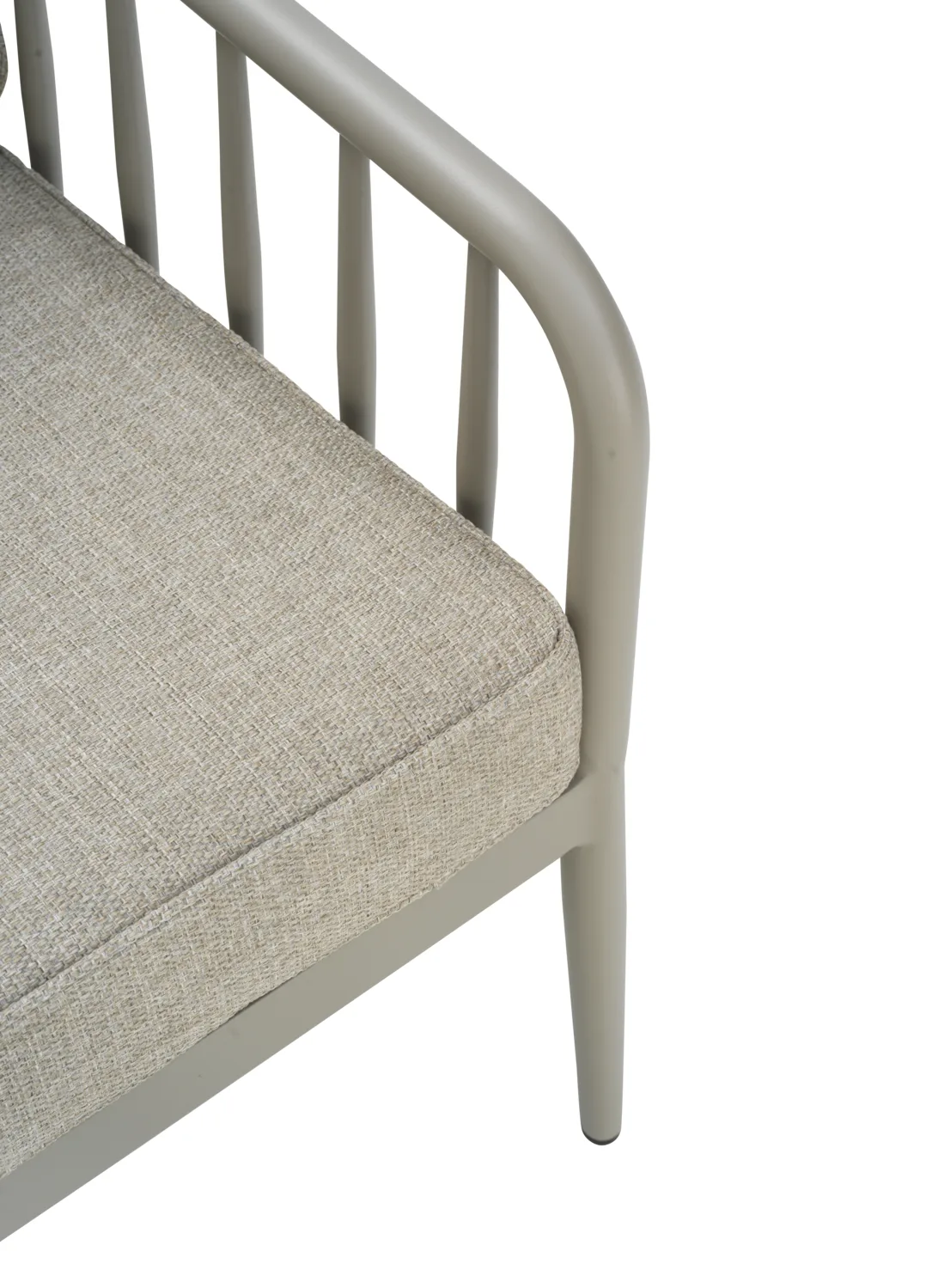 Καρέκλα lounge Coleville, Khaki-burlap beige Brafab