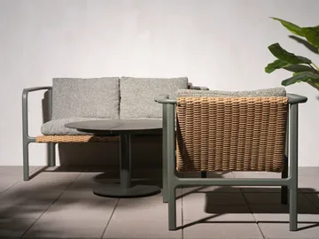 Motty καναπές - Nordic green-teddy verde, 2-θέσεων - Brafab