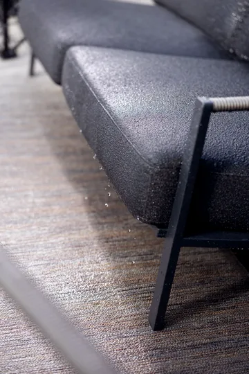 Naos καναπές - Μαύρο-teddy black, 2,5-θέσιο - Brafab