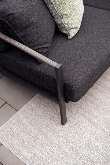 Naos καναπές - Μαύρο-teddy black, 2,5-θέσιο - Brafab