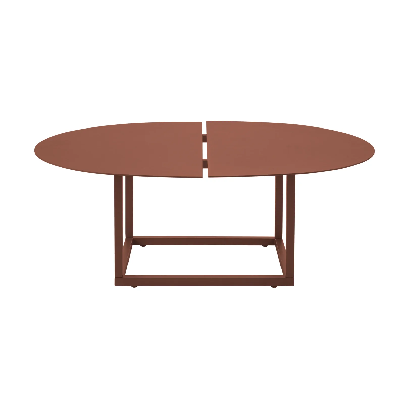 Olive τραπεζάκι σαλονιού, Zin red, 110x80 cm Brafab