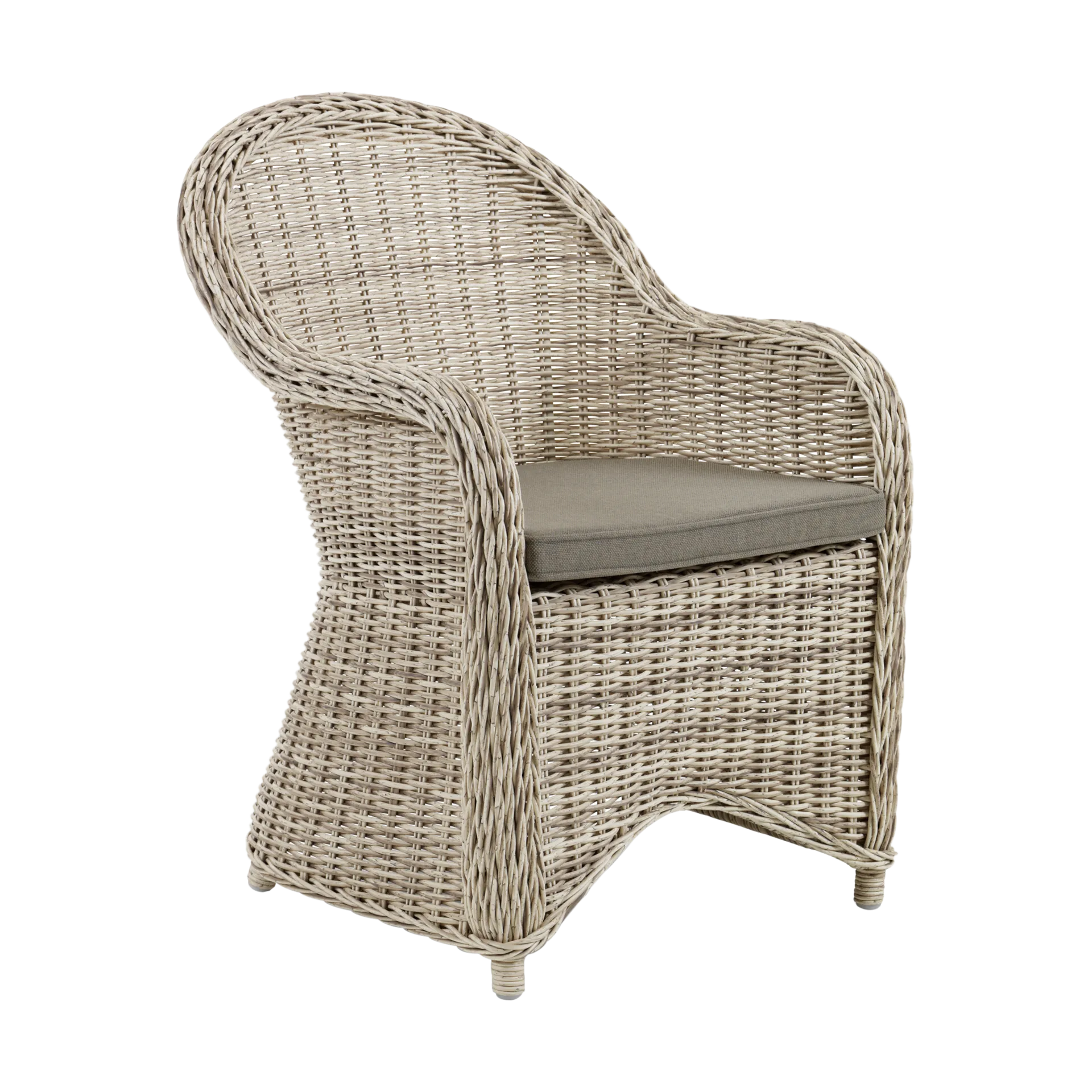 Καρέκλα Paulina με μαξιλάρι καθίσματος, Μπεζ-μπεζ Brafab