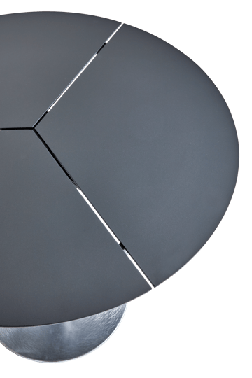 Peace Bistro τραπέζι σαλονιού Ø80 cm Anthracite - undefined - Brafab