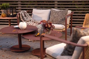 Peace τραπεζάκι σαλονιού - Zin red, Ø80x46 cm - Brafab