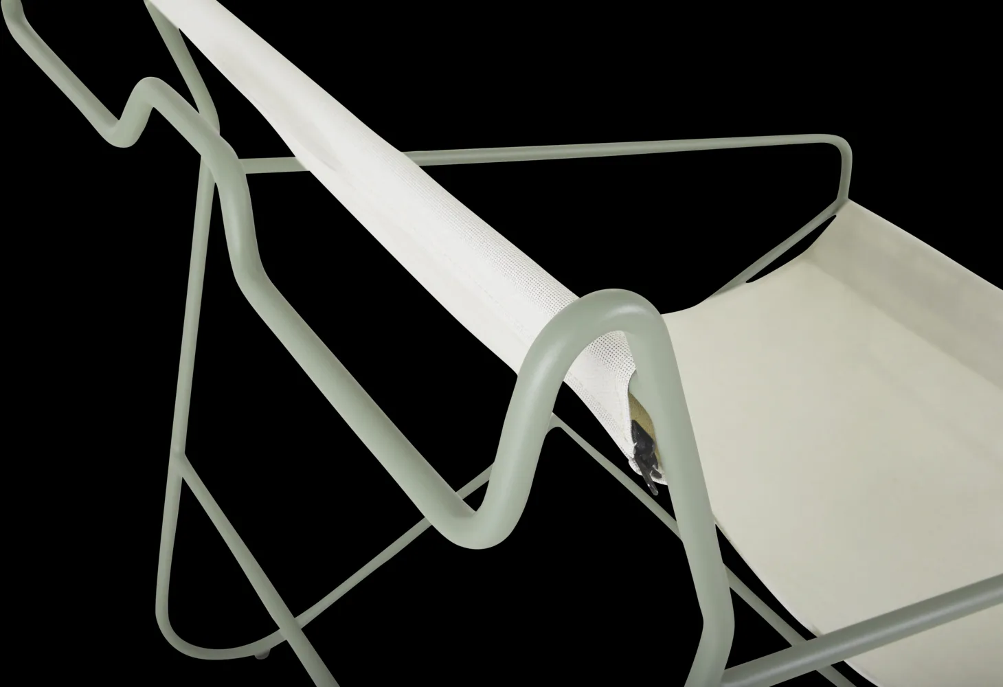 Poul Chair πολυθρόνα lounge, Dusty green-vit Brafab