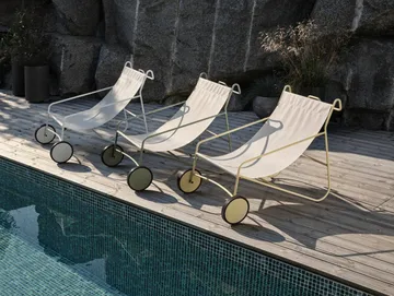 Poul Chair πολυθρόνα lounge - Dusty green-vit - Brafab