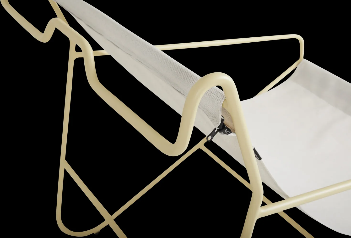 Poul Chair πολυθρόνα lounge, Lemon-off white Brafab