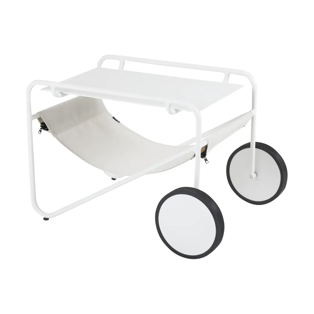 Poul Table πλαϊνό τραπέζι , White-off white, 72x44 cm Brafab