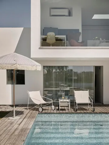 Poul Table πλαϊνό τραπέζι  - White-off white, 72x44 cm - Brafab