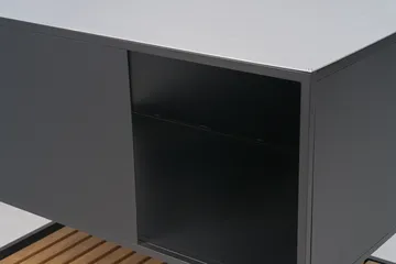 Prep εξωτερική κουζίνα ντουλάπι πάγκου 110x90x70 cm - Μάυρο - Brafab