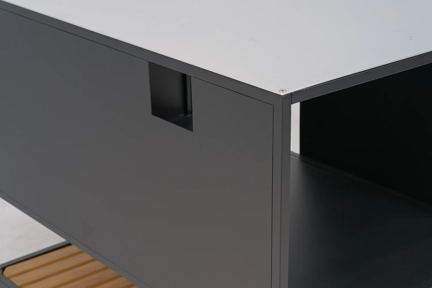 Prep εξωτερική κουζίνα ντουλάπι πάγκου 110x90x70 cm, Μάυρο Brafab