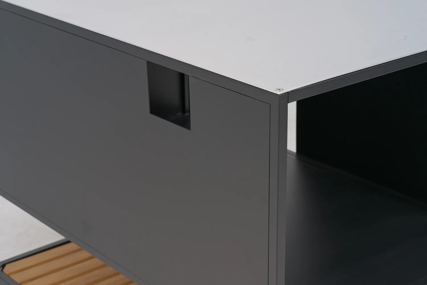 Prep εξωτερική κουζίνα ντουλάπι πάγκου 110x90x70 cm, Μάυρο Brafab