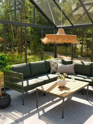 Reno τραπεζάκι σαλονιού - Nordic green-natural wood, 110x70 cm - Brafab