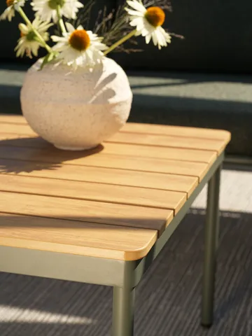 Reno τραπεζάκι σαλονιού - Nordic green-natural wood, 110x70 cm - Brafab