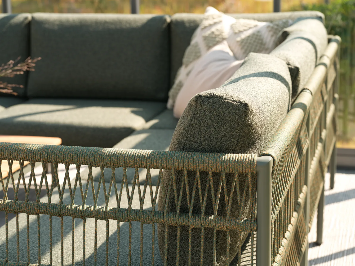 Reno αρθρωτός καναπές, Nordic green-raw avocado, μεσαίο τμήμα Brafab