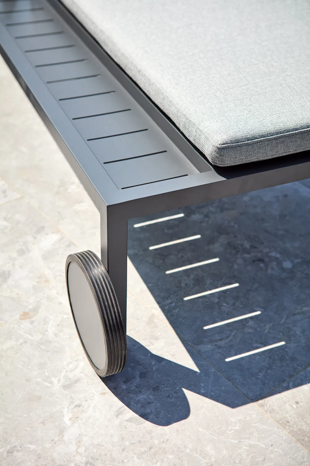 Samvaro ξαπλώστρα 218x92 cm, Antracit-pearl grey Brafab