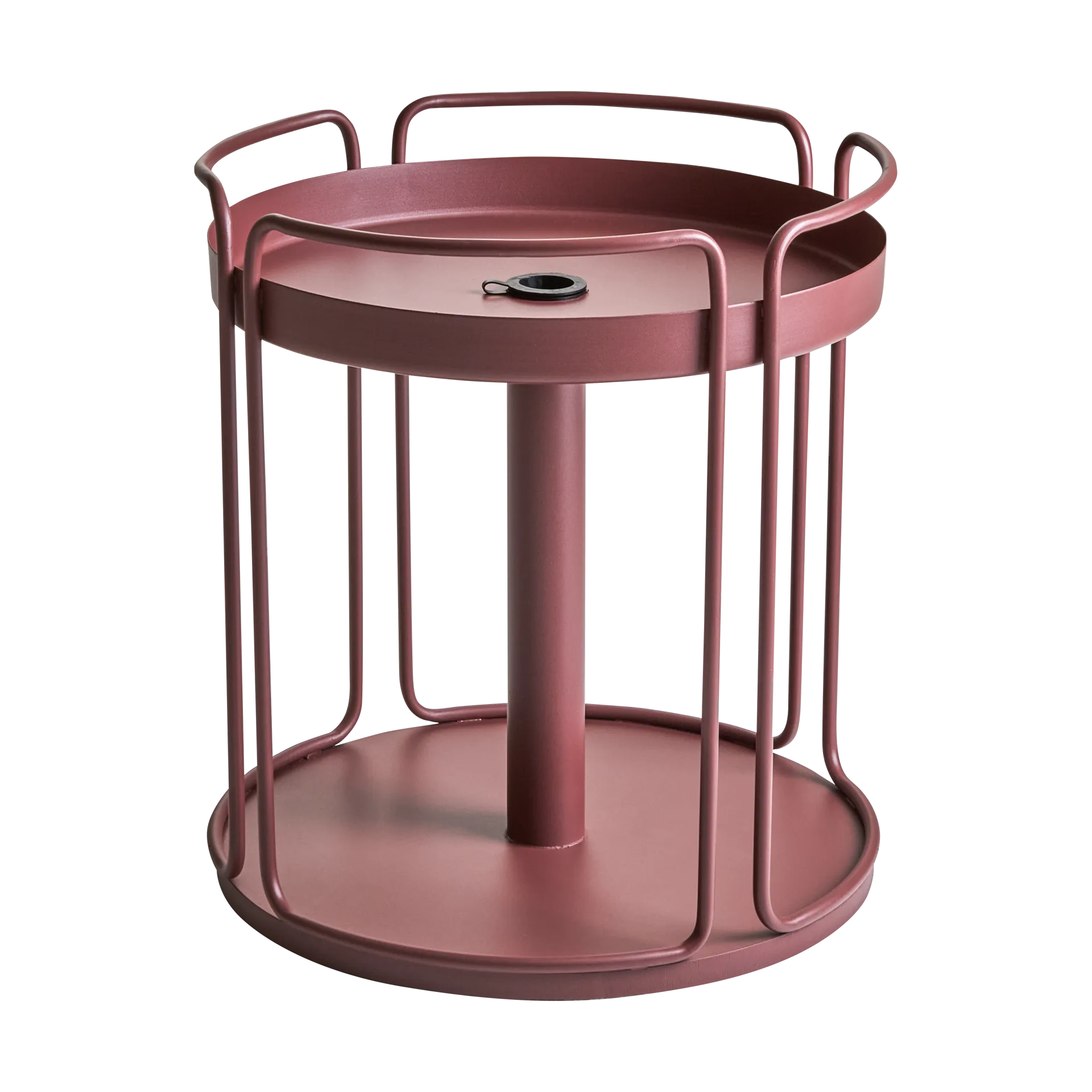 Shady βοηθητικό τραπεζάκι και βάση ομπρέλας, Zin red Brafab