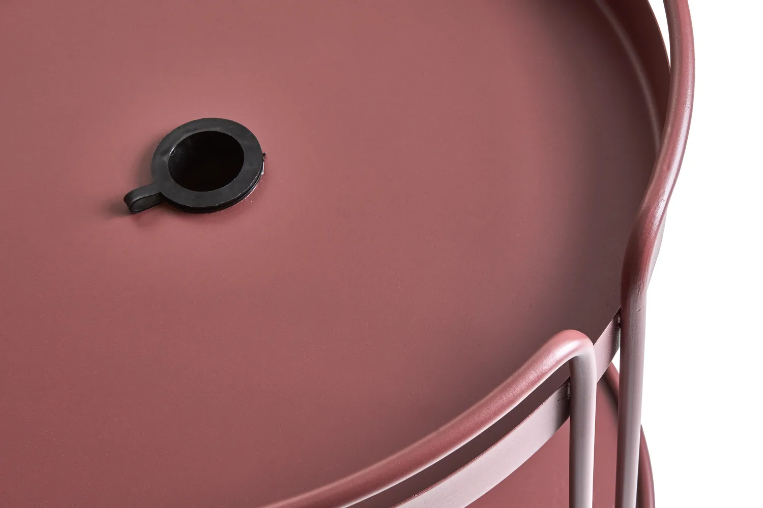 Shady βοηθητικό τραπεζάκι και βάση ομπρέλας, Zin red Brafab