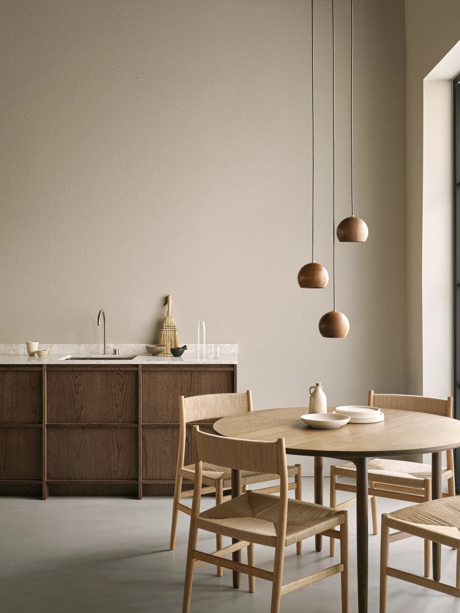 Arv πολυθρόνα με υφαντό κάθισμα, Σχοινί από ξύλο δρυός Brdr. Krüger