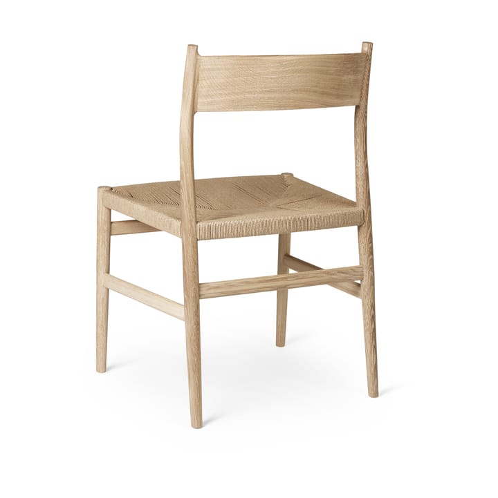Καρέκλα Arv με υφαντό κάθισμα - Λευκό λαδωμένο χάρτινο κορδόνι δρυός - Brdr. Krüger
