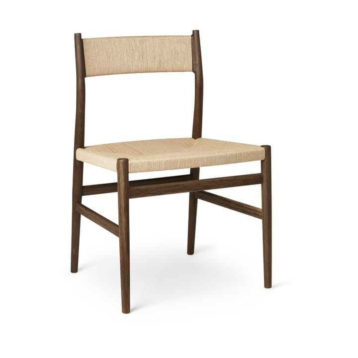 Καρέκλα Arv με υφαντή πλάτη και κάθισμα - Βιολογικό σχοινί από λιναρόσπορο με καπνισμένο φινίρισμα - Brdr. Krüger