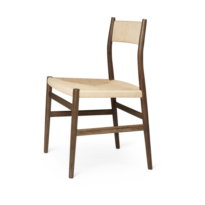 Καρέκλα Arv με υφαντή πλάτη και κάθισμα - Βιολογικό σχοινί από λιναρόσπορο με καπνισμένο φινίρισμα - Brdr. Krüger
