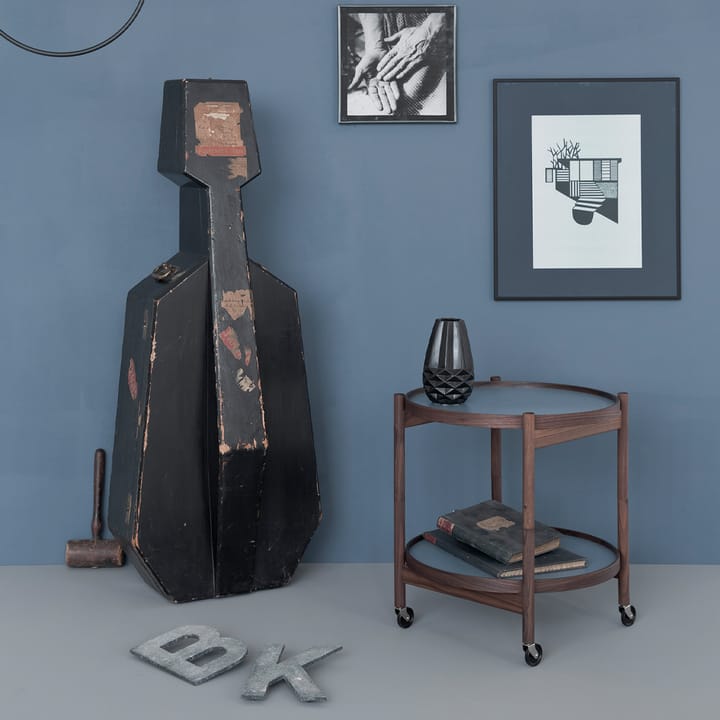 Τραπέζι με ροδάκια Bølling Tray Table model 50, Δρύινο καπνιστό-καπνιστό λαδωμένο δρύινο σταντ Brdr. Krüger
