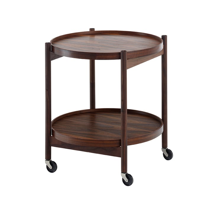 Τραπέζι με ροδάκια Bølling Tray Table model 50  - Καπλαμάς καρυ�διάς-βάση από λαδωμένη καρυδιά - Brdr. Krüger