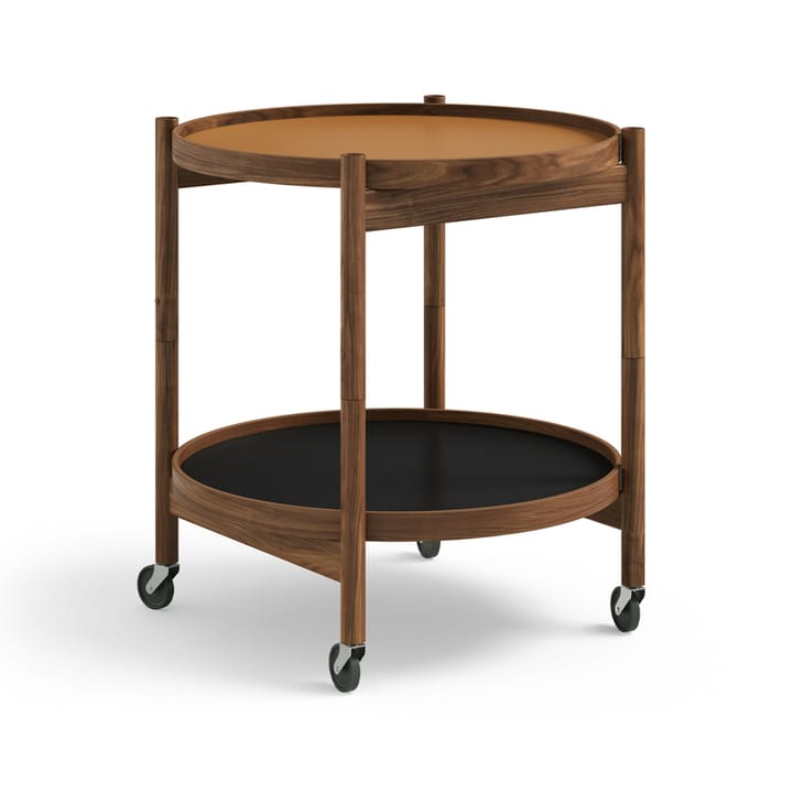 Τραπέζι με ροδάκια Bølling Tray Table model 50 - Clay-βάση από λαδωμένο ξύλο καρυδιάς - Brdr. Krüger