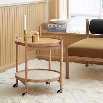Τραπέζι με ροδάκια Bølling Tray Table model 50  - Earth-ακατέργαστο τραπέζι δρυός - Brdr. Krüger