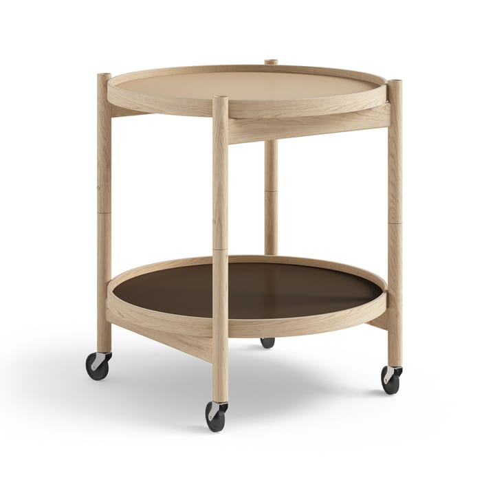 Τραπέζι με ροδάκια Bølling Tray Table model 50  - Earth-ακατέργαστο τραπέζι δρυός - Brdr. Krüger