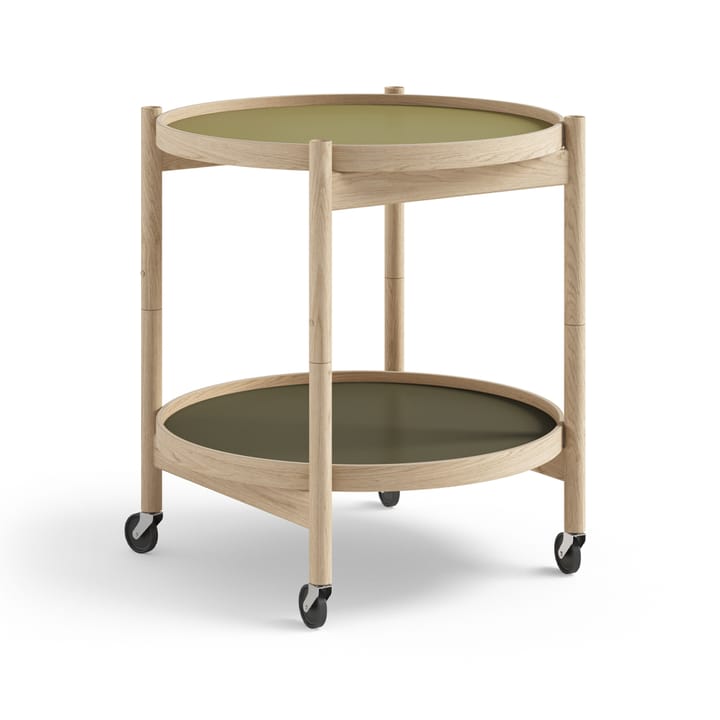 Τραπέζι με ροδάκια Bølling Tray Table model 50  - Leaf-ακατέργαστο τραπέζι δρυός - Brdr. Krüger