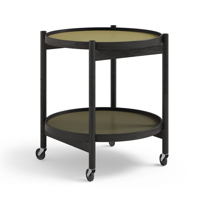 Τραπέζι με ροδάκια Bølling Tray Table model 50 - Leaf-μαύρη λακαρισμένη βάση δρυός - Brdr. Krüger