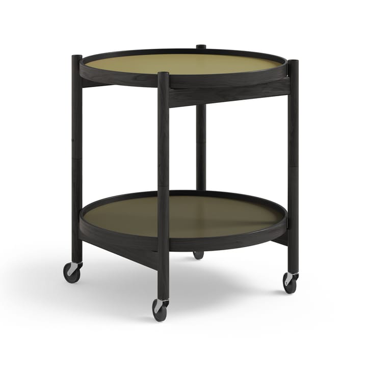 Τραπέζι με ροδάκια Bølling Tray Table model 50  - Leaf-μαύρη λακαρισμένη βάση δρυός - Brdr. Krüger