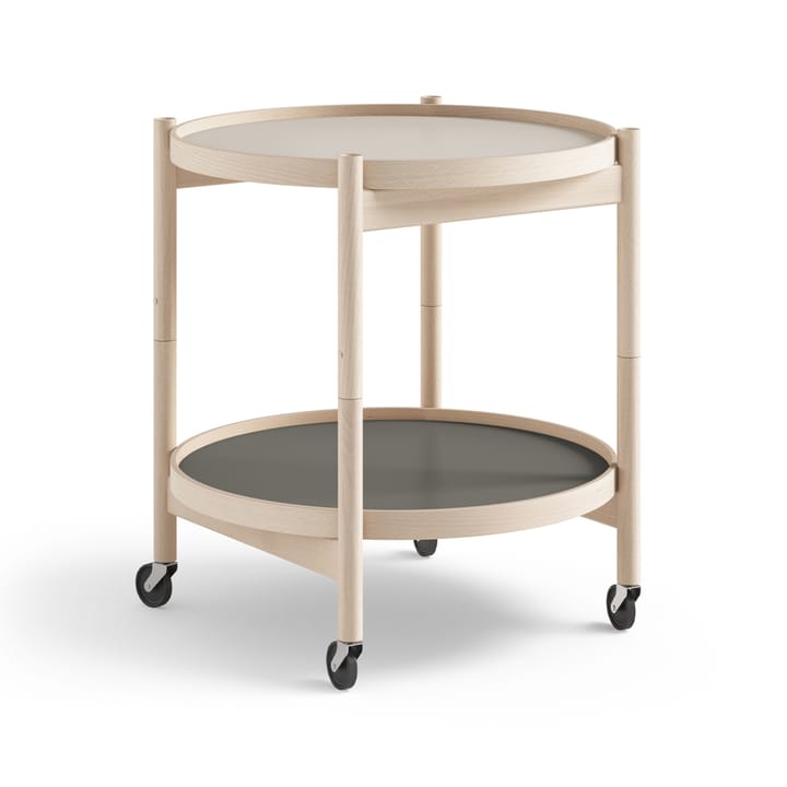 Τραπέζι με ροδάκια Bølling Tray Table model 50  - Stone-ανεπεξέργαστο ράφι - Brdr. Krüger