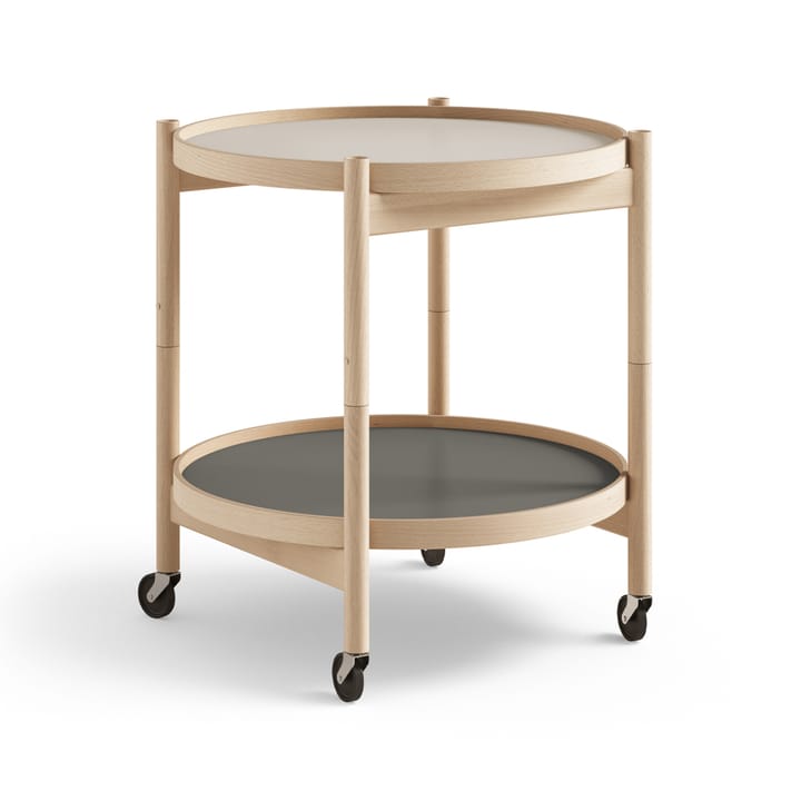 Τραπέζι με ροδάκια Bølling Tray Table model 50 - Stone-λαδωμένη βάση βιβλίου - Brdr. Krüger