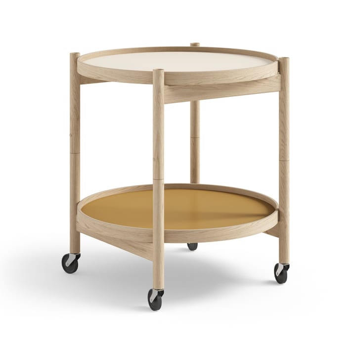 Τραπέζι με ροδάκια Bølling Tray Table model 50  - Sunny-ανεπεξέργαστο πάτωμα δρυός - Brdr. Krüger